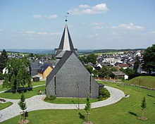 Die Kirche in Breitscheid.
